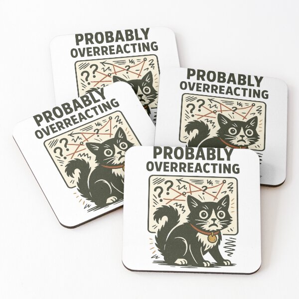 Item preview, Probably Overreacting – Subversive Kitty Series designed and sold by OpenArt.