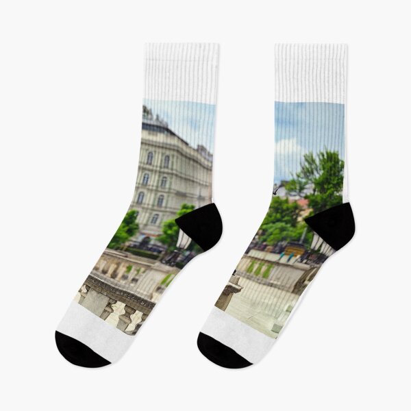 Item preview, Old iron lanterns in front of Hofburg building and Vienna city,Austria designed and sold by goceris.