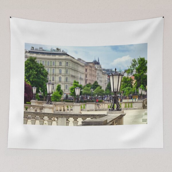 Item preview, Old iron lanterns in front of Hofburg building and Vienna city,Austria designed and sold by goceris.