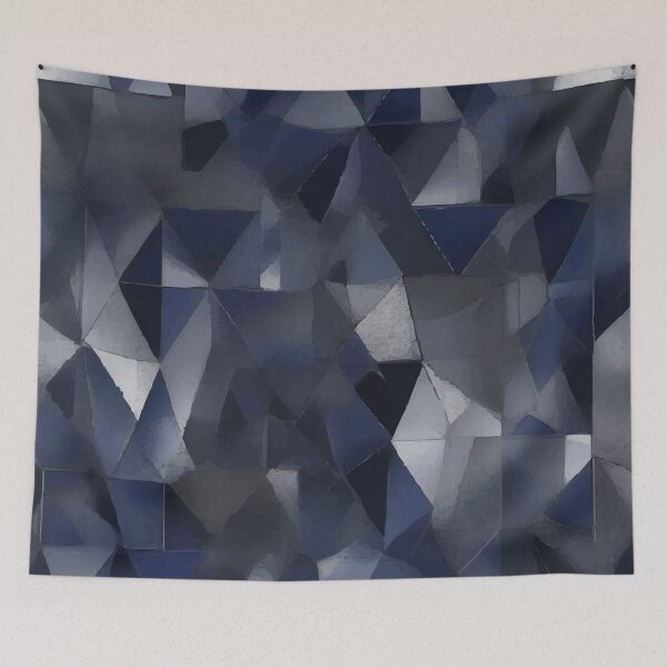 Item preview, Midnight Facets: Geometric Shadowscape designed and sold by AbstractAnom.