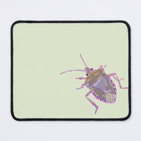 Item preview, Violet-Edged Shield Bug | Modern Entomology Art in Lavender & Taupe designed and sold by J-K-Smith.