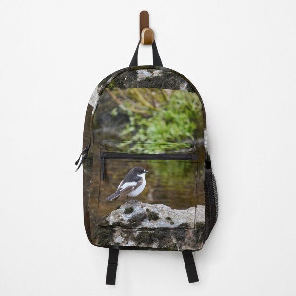 Item preview, European pied flycatcher by the river designed and sold by Jouko Lehto Photography.