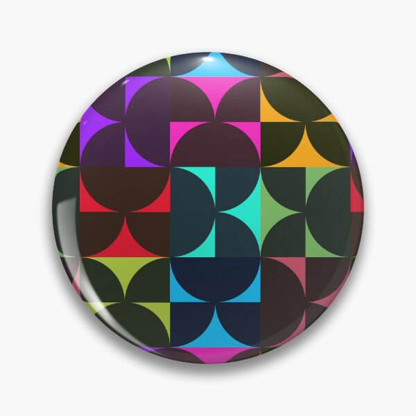 Item preview, A bold and vibrant design featuring interlocking semi-circles in a grid arrangement, suitable for contemporary art prints, modern home textiles, and eye-catching digital media. designed and sold by SvitlanaSolo.