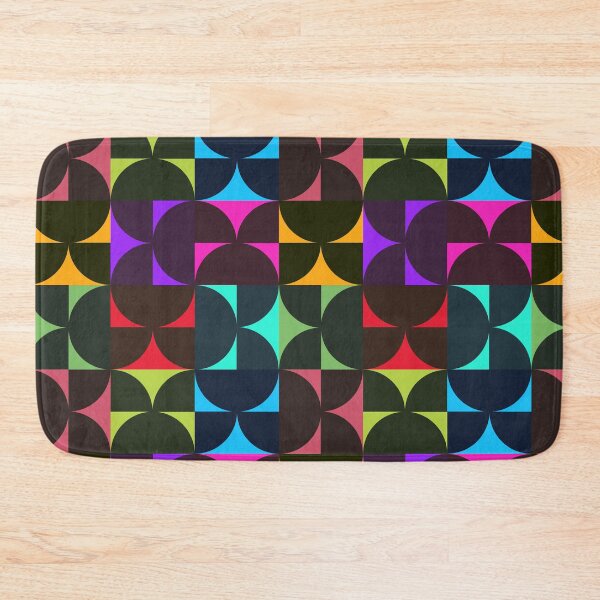 Item preview, A bold and vibrant design featuring interlocking semi-circles in a grid arrangement, suitable for contemporary art prints, modern home textiles, and eye-catching digital media. designed and sold by SvitlanaSolo.