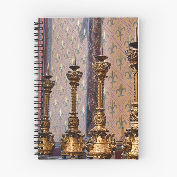 Item preview, Gold candle holders,Notre Dame cathedral interior, Paris,France designed and sold by goceris.