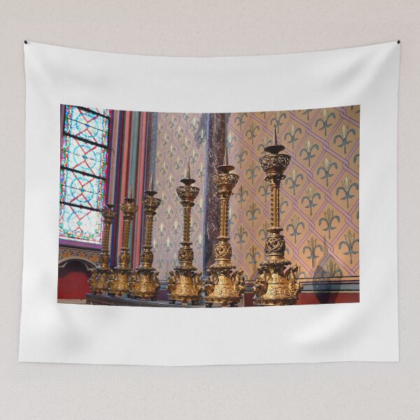 Item preview, Gold candle holders,Notre Dame cathedral interior, Paris,France designed and sold by goceris.