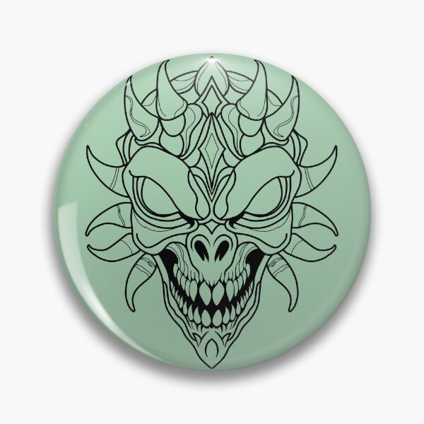 Item preview, Horror Mask: Black line Horned 52-d designed and sold by Waubamik Perry.