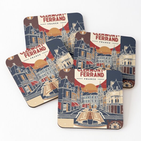 Item preview, Clermont Ferrand France 1950s Vintage Travel Tourism designed and sold by TravelersGems.