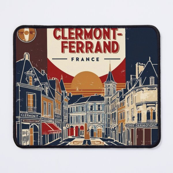 Item preview, Clermont Ferrand France 1950s Vintage Travel Tourism designed and sold by TravelersGems.