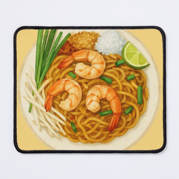 Item preview, Pad Thai Watercolor Food Art designed and sold by Patternicity.