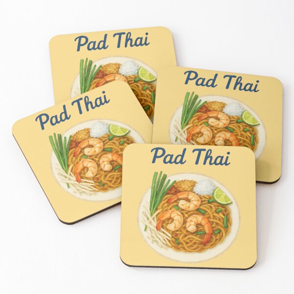 Artikelvorschau, Pad Thai Aquarell Essen Kunst entworfen und verkauft von Patternicity.