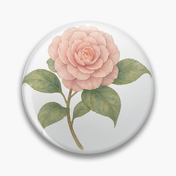 Item preview, A watercolor illustration of Camellia designed and sold by GentleMuse.