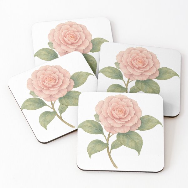 Item preview, A watercolor illustration of Camellia designed and sold by GentleMuse.