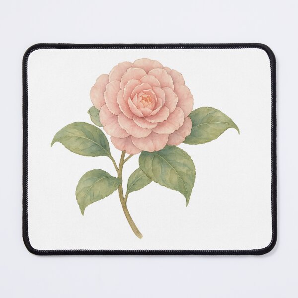 Item preview, A watercolor illustration of Camellia designed and sold by GentleMuse.