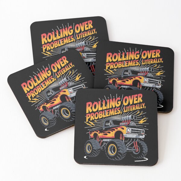 Item preview, Monster truck - Turbo tread - Rugged rides - truckosaurus - Diesel dominator - Monster jam - Angry trucks - Grave digger - Crusher - Bogbuster designed and sold by JansenGS.