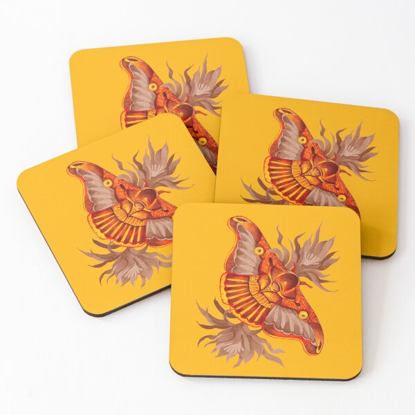 Item preview, Fiery Moth in Botanical Whirl designed and sold by Rômulo Queiroz.