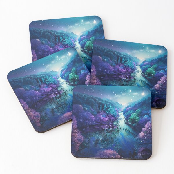 Item preview, Night Reflections at the Blue River designed and sold by Midnight Daze Studio.