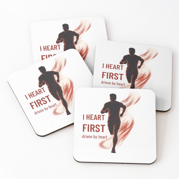 Item preview, Runner Silhouette Art – I Heart First Motivational Design designed and sold by JenniferCreaArte .