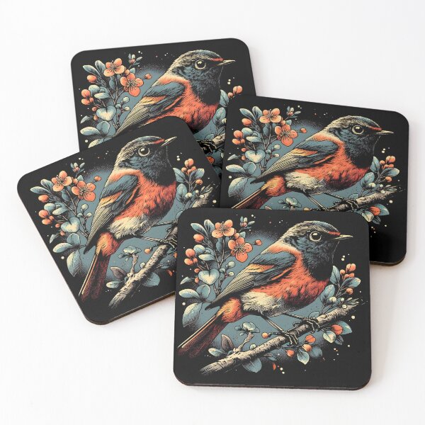 Item preview, Painted Redstart 9 designed and sold by theAVIARY7.