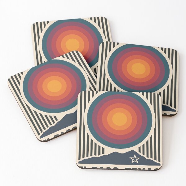 Item preview, Retro Sunset Franklin Mountains El Paso designed and sold by dontblong.