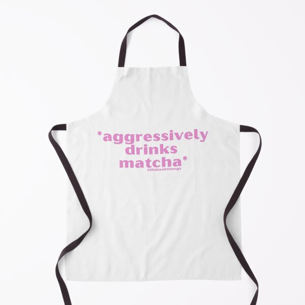 Item preview, *Aggressively drinks matcha*, v1b, pink | by @lilsboobthangs designed and sold by lilsboobthangs.