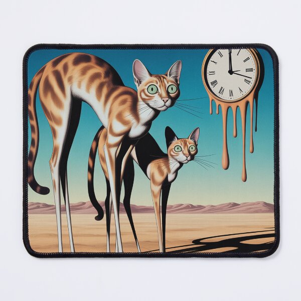 Item preview, Long cats on long legs in a surreal style. designed and sold by Lilashakti ⭐️ ⭐️ ⭐️ ⭐️ ⭐️.