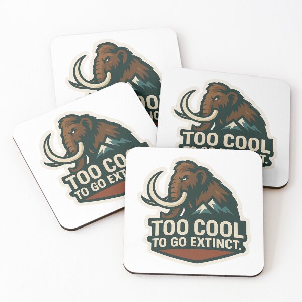 Item preview, mammoth Too Cool to Go Extinct designed and sold by EveStore1.