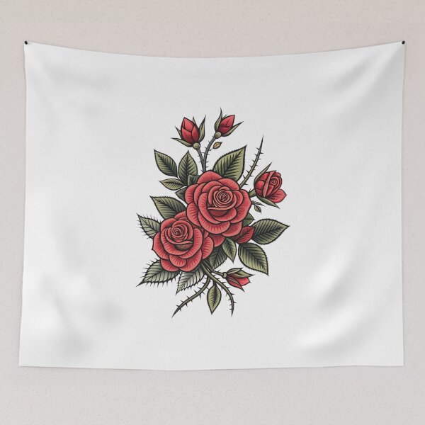 Item preview, Crimson Petal Ink Emblem designed and sold by Alahchin Art.