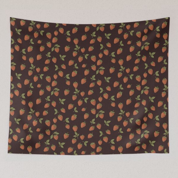Item preview, Beautiful red strawberries summer pattern designed and sold by HandmadeMood.