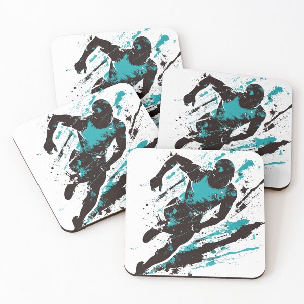 Item preview, Ink Splash Runner – Abstract Athlete in Motion designed and sold by JenniferCreaArte .