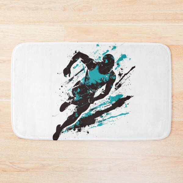 Item preview, Ink Splash Runner – Abstract Athlete in Motion designed and sold by JenniferCreaArte .