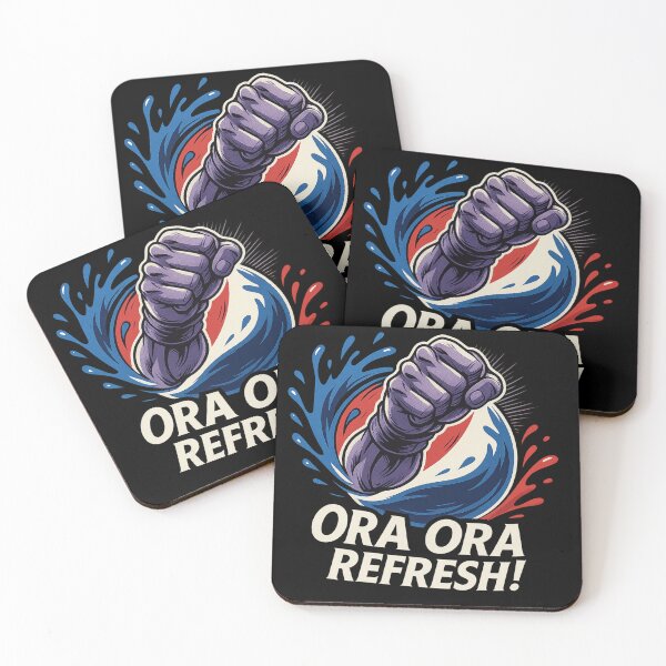 Item preview, ORA ORA REFRESH | JJBA Punch DRINK designed and sold by ⭐Anistore⭐.
