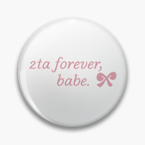 Item preview, zta forever, babe. - Coquette Pink Bow Script designed and sold by summer-loving.