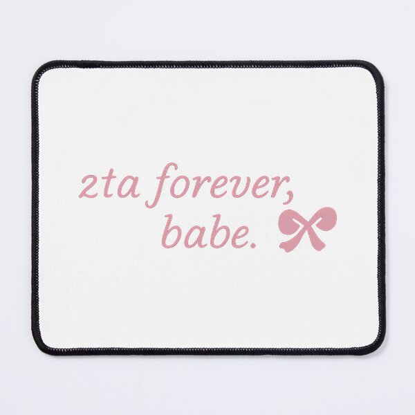 Item preview, zta forever, babe. - Coquette Pink Bow Script designed and sold by summer-loving.