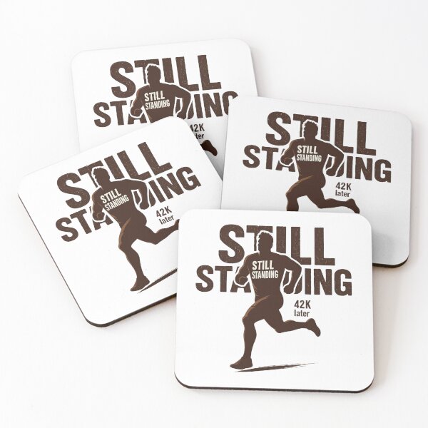 Item preview, Still Standing – Marathon Finish Line Motivation Art designed and sold by JenniferCreaArte .