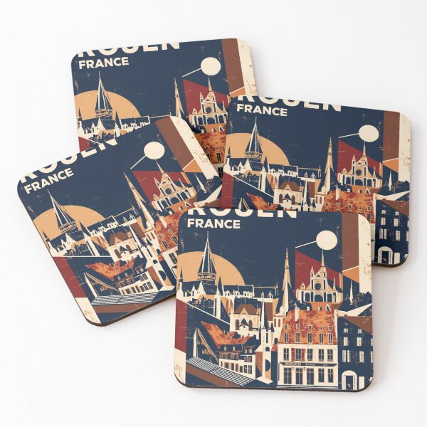 Item preview, Rouen France 1950s Vintage Travel Tourism designed and sold by TravelersGems.