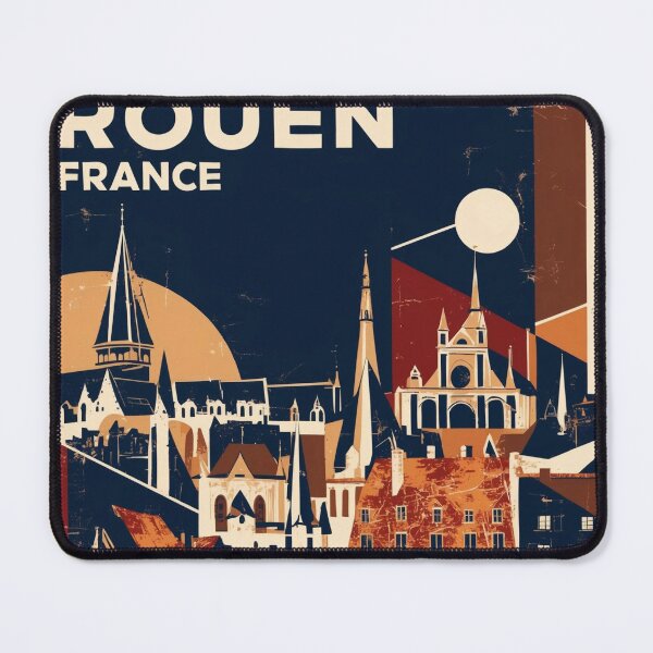 Item preview, Rouen France 1950s Vintage Travel Tourism designed and sold by TravelersGems.
