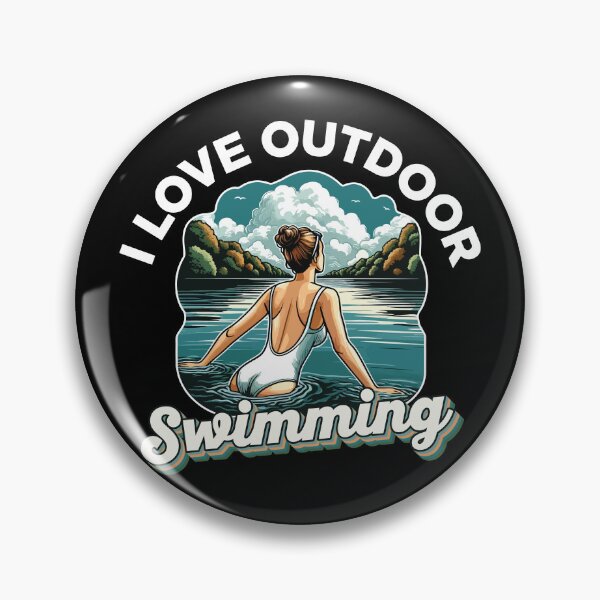 Artikelvorschau, Ich liebe Schwimmen im Freien - Schwimmerin entworfen und verkauft von MO DESIGNS.