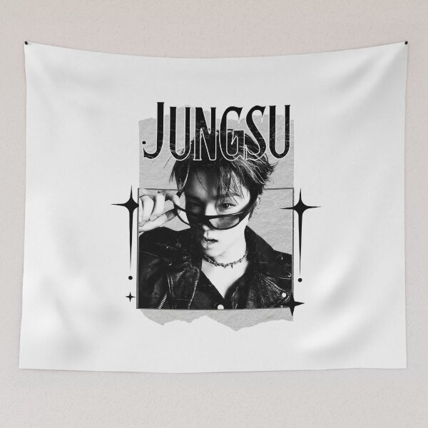 Item preview, Jungsu Xdinary Heroes Kpop Boy Band Monochrome Black and White Collage Art Design designed and sold by HELL0WBELLO.
