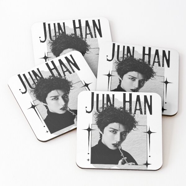 Item preview, Jun Han Xdinary Heroes Kpop Boy Band Monochrome Black and White Collage Art Design designed and sold by HELL0WBELLO.