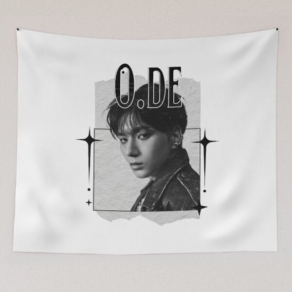 Item preview, O.de Xdinary Heroes Kpop Boy Band Monochrome Black and White Collage Art Design designed and sold by HELL0WBELLO.