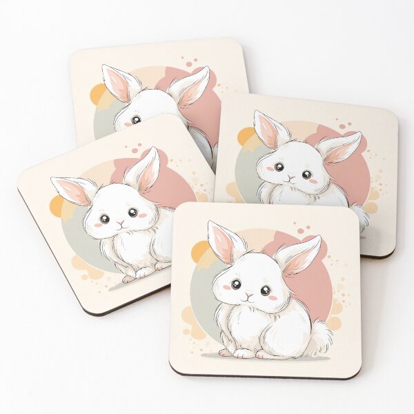 Item preview, Kawaii Bunny Illustration – Cute Pastel Rabbit Art designed and sold by thuhuongfashion.