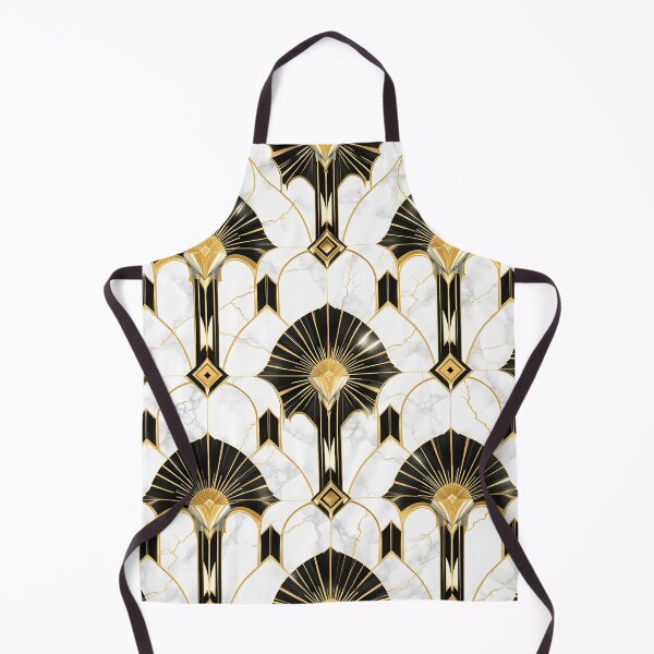 Item preview, Luxury Art Deco Marble – Seamless Pattern with Gold Veins and Geometry designed and sold by Dino-Lune.