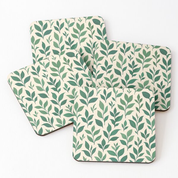 Item preview, Leaf by Leaf – Soft Tea-Inspired Botanical Pattern Design designed and sold by Vintello.