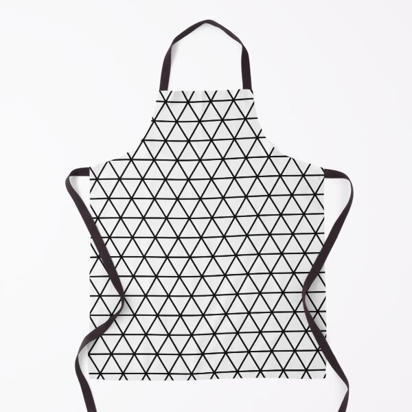 Item preview, Geometric Triangle All-Over Pattern Black Line Art Grid designed and sold by wendymariemedia.