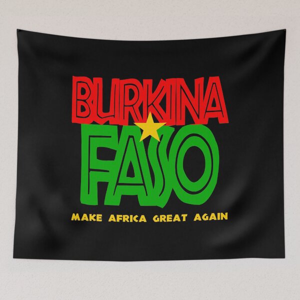 Item preview, Burkina Faso Flag Colors Make Africa Great Again T-shirt designed and sold by EthosWear.