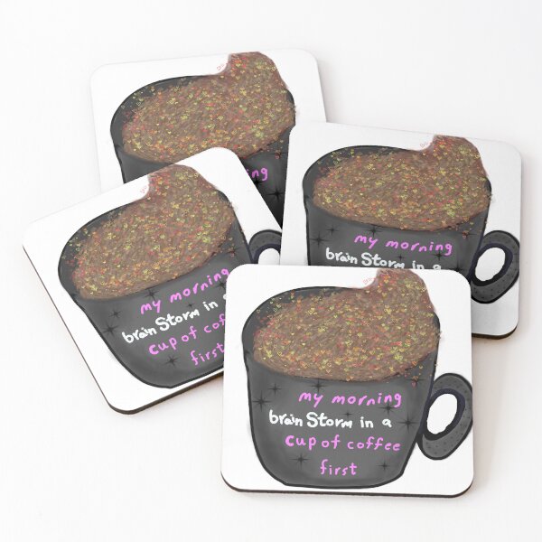 Item preview, Brain storm in a cup of coffee designed and sold by Forest Berry Art.