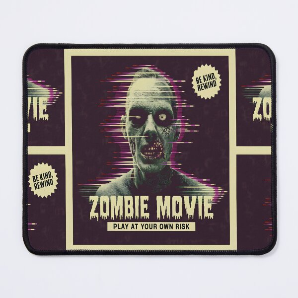 Item preview, Retro Glitch Zombie Movie T-Shirt – VHS Horror Style "Play at Your Own Risk" designed and sold by al21ex.
