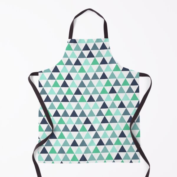 Item preview, Geometric Triangle All-Over Pattern in Teal Green Blue designed and sold by wendymariemedia.