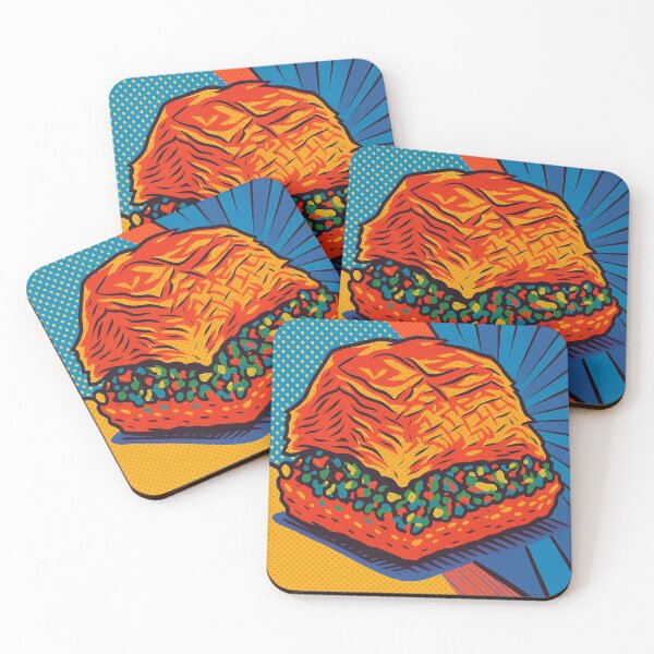Item preview, Pop Art Baklava – Digital Illustration designed and sold by Pacika.